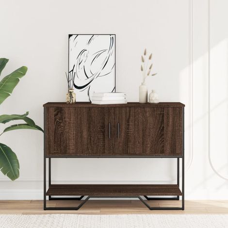 Maison Exclusive - Mesa consola madera de ingeniería marrón roble