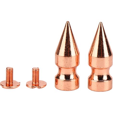 100er-Set roségoldene, spitze Metallnieten (9 x 25 mm), galvanisiert, gratfrei, mit klarem Gewinde, für DIY-Projekte. (1/5)