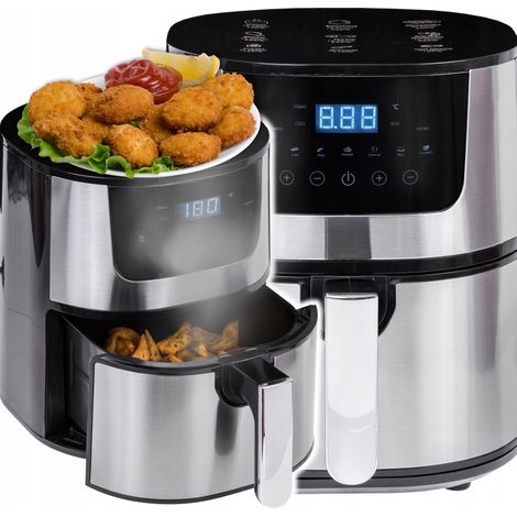 Friggitrice ad aria con pannello touch, 7 programmi, 4,5 l, 1400 W