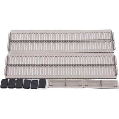 Séparateurs de tiroirs réglables, 2 pièces, panneau de séparation de rangement extensible en plastique pour l'organisation des vêtements et des chaussettes (1/5)