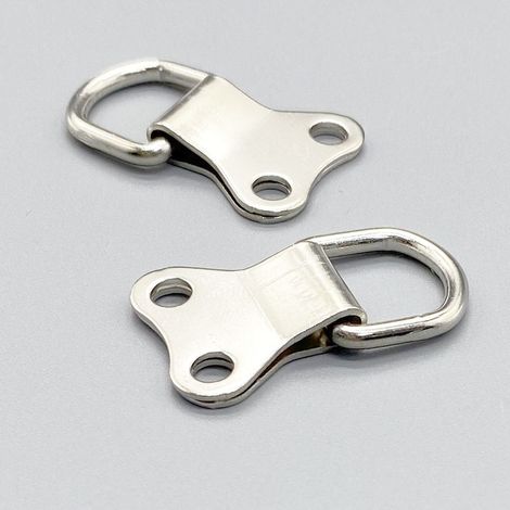 Accessoires de quincaillerie pour cadres photo, anneau de suspension double en forme de D, plaque, plaque de suspension écologique, anneau de suspension en métal en forme de tête de taureau, grand ann