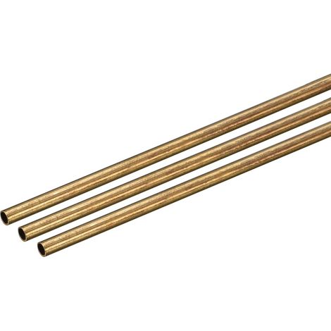 3 Pcs Brass Tube 2 mm OD 0.3 mm Wall Thickness 250 mm Length (1/5)