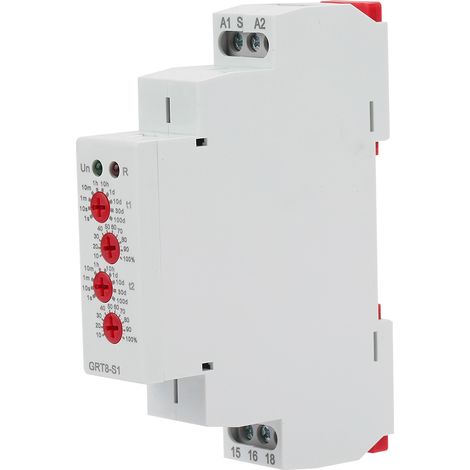 GRT8-S1 Mini-Asymmetrischer Zyklustimer EIN/AUS Wiederholungszykluszeitrelais AC/DC12-240V (1/5)