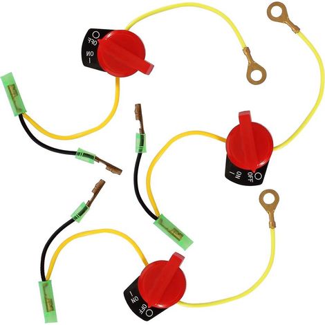 3-teiliges Motorstoppschalter-Set, kompatibel mit GX110, GX120, GX160, GX200, GX240, GX270, GX340, GX390, Go-Kart, Minibike, Rasenmäher, Holzschweißgerät (1/5)