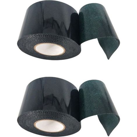 Lot de 2 rubans adhésifs double face pour gazon artificiel, 50 mm x 5 m, ruban adhésif pour gazon artificiel, ruban adhésif vert pour gazon artificiel, ruban adhésif pour pelouse, ext (1/4)
