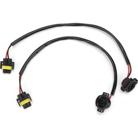 Connecteur H16 5202 mâle vers H11 femelle, douille à queue de cochon, remplacement pour feux de croisement et antibrouillard Wrangler JK JL (1/5)