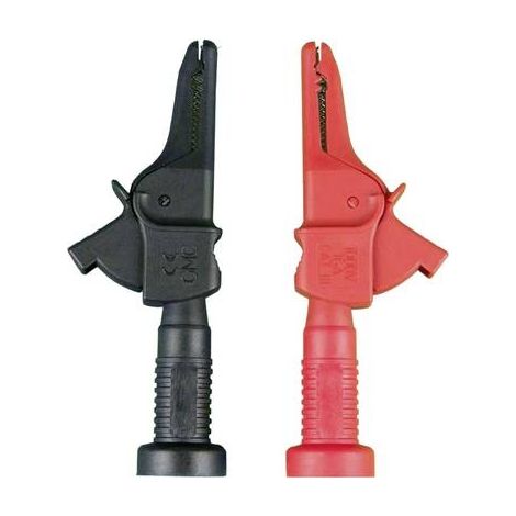 Gossen Metrawatt KY95-3 Pinzas cocodrilo negro rojo 16A