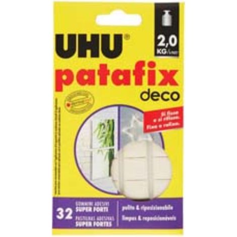 Patafix deco gommini adesivi super forti pz.32 12 blister Uhu