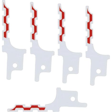 Lames de scie sauteuse mini pour cloisons sèches, type 85/86, pour accès aux cloisons sèches et boîtes à câbles, lot de 5 lames de scie sabre - FFY (1/4)