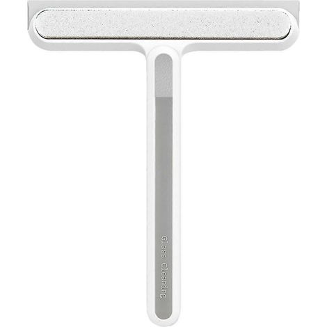 Lot de 2 brosses de nettoyage pour vitres 4 en 1, double brosse, blanche (1/5)