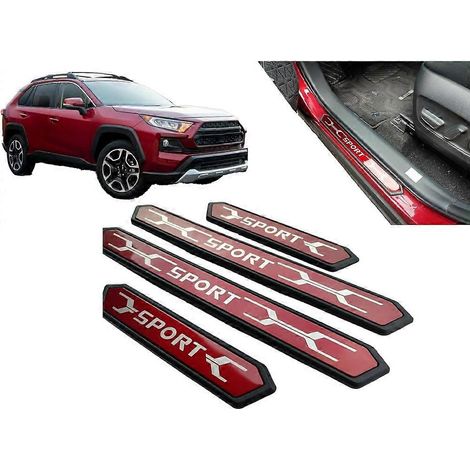 Accessoires automobiles : Seuil de porte pour Toyota RAV4, bande de protection de seuil de porte 2019-2024, pièces automobiles ( ) (1/5)