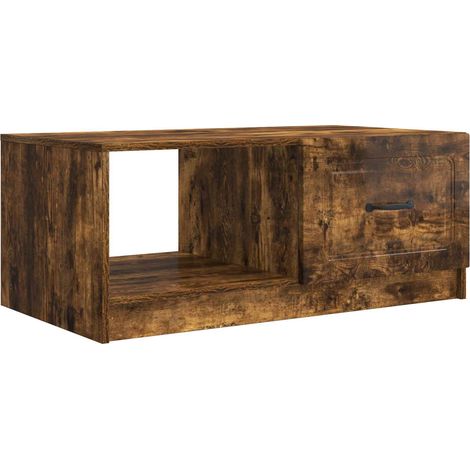Tavolino da salotto Rovere Fumo 90 x 50 x 37 cm vidaXL