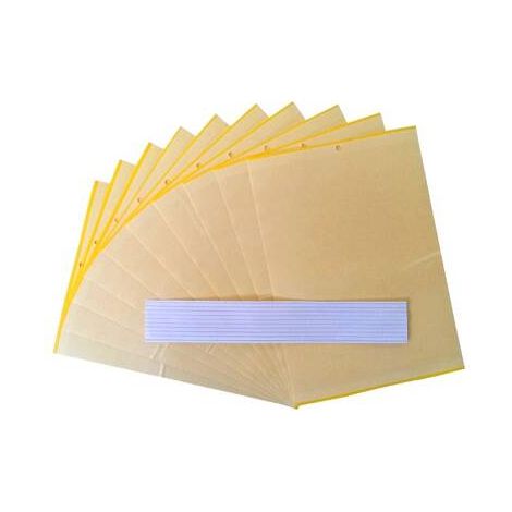 Sens — feuilles adhésives de jardin, jaune (10 pcs)