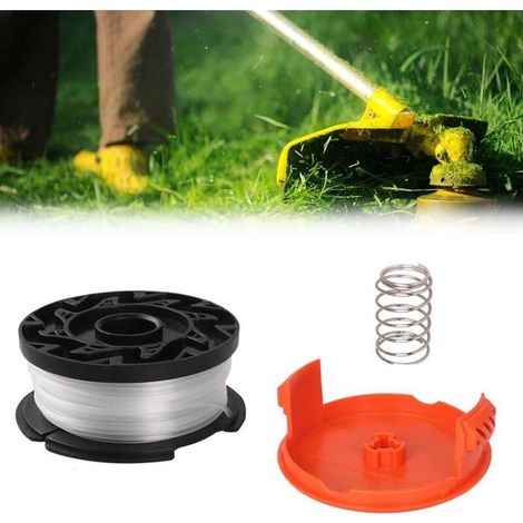 Carrete de hilo para desbrozadora Black & Decker, carrete de repuesto para cortacéspedes Black & Decker, carrete de hilo para desbrozadora, carrete de hilo para cortasetos (1/5)