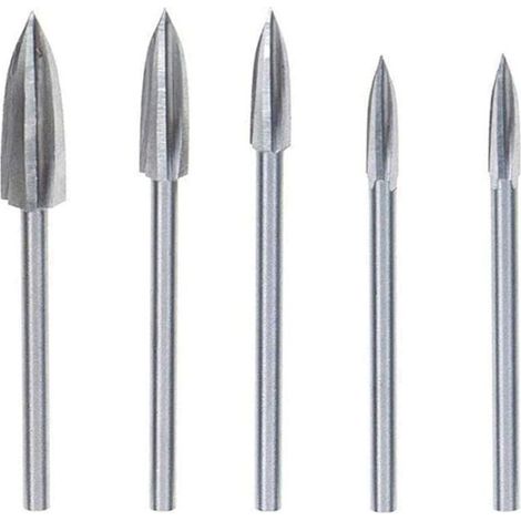 Pièces Fraise Outils De Sculpture Gravure Fraises Rotatives pour sculpture sur Bois Carbure de Tungstène Coupe Double Fraise Rotative Meulage Fraise En Acier Couteau Outil de Sculpture (1/4)