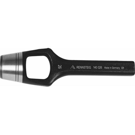 [NEUWERTIG] B-Ware Rennsteig Henkellocheisen Werkzeug Ausstanzer Lochdurchmesser 46 Mm Schwarz