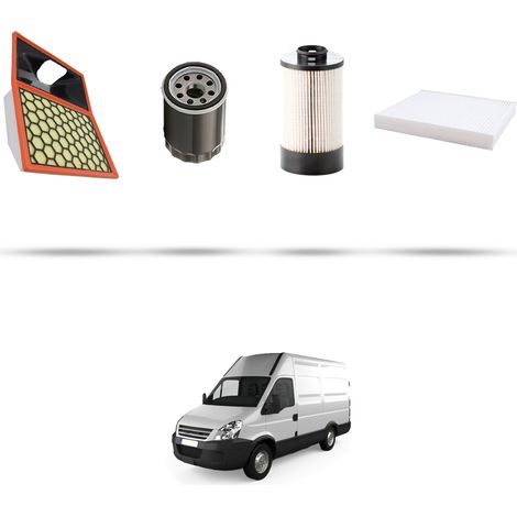 Kit tagliando 4 filtri compatibile con Iveco Daily IV 50C 18 3.0 HPT 130kw dal 2006 (1/5)