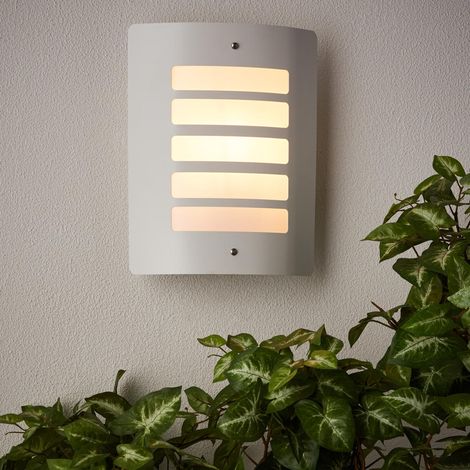 BRILLIANT Lampe Todd Außenwandleuchte weiß 1x A60, E27, 60W, geeignet für Normallampen (nicht enthalten) IP-Schutzart: 44 - spritzwassergeschützt (1/5)