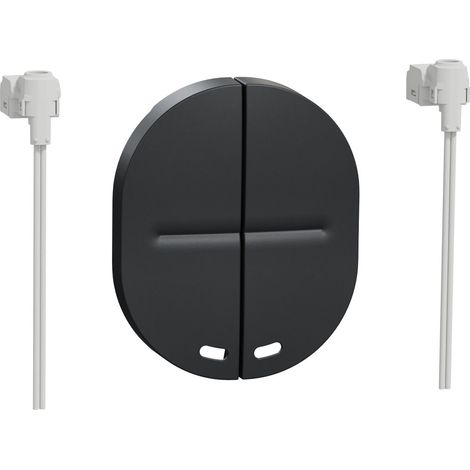 Schneider Electric – Interrupteur effleurement complet Ovalis 2 demi-touches + 1 voyant – Couleur anthracite – Mode de pose électricité
