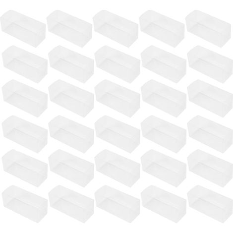 30 Pieces Transparent PVC Plastic Box 4 x 4 x 10 cm Rectangular Transparent Gift Boxes for Weddings Parties for Cupcakes Candy Chocolate Cake Gift (1/5)