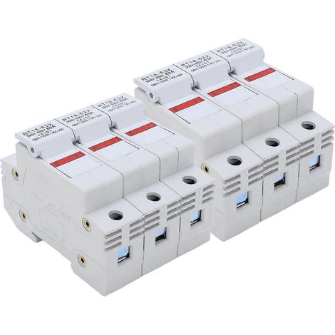 RT18-63X Schienenmontierter Sicherungshalter mit LED-Beleuchtung für RO16 14x51mm Sicherungskern 63A 500-690V3P