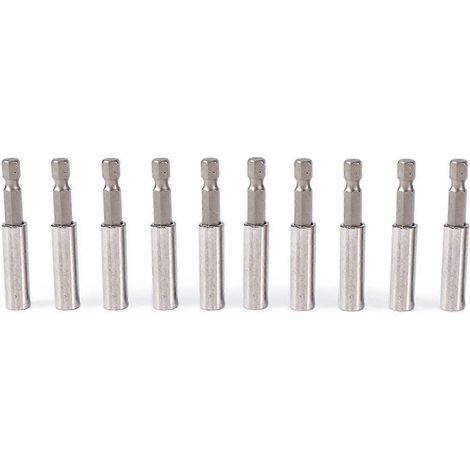 Ensemble d'outils électriques de haute qualité comprenant 10 pièces : rallonge de tournevis, douille, mandrin de perceuse et clé hexagonale de 14 pouces. (1/5)