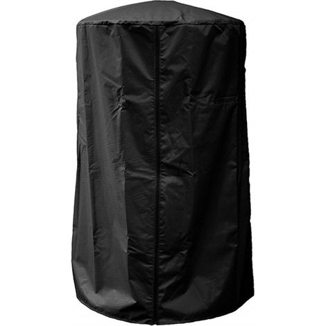 Housse de chauffage de terrasse/cheminée de cour imperméable, résistante aux UV et anti-poussière, noire