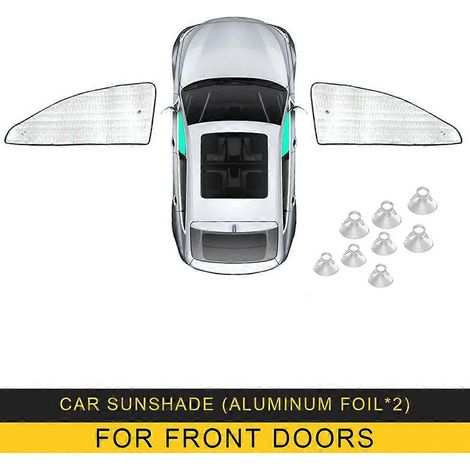 Pare-soleil de pare-brise pour Mercedes-Benz GLA X156 (2015-2019) - Protection UV pour vitres latérales avant - Portes avant (1/5)