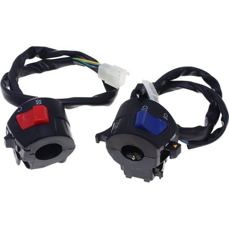 Motorcycle modified warning turn signal CG Everest King left and right combination switch with choke 9+9 with hook plug (1/5)