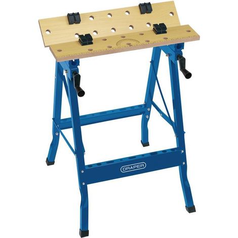 Draper 600mm Tilt & Clamp Fold-Down Workbench with Saw Horse Function - Model 09951