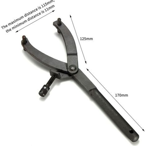 Clé à Molette Professionnelle + Extracteur Magnéto – Kit Réparation Poulie Courroie Moto (Support Verrouillage Inclus) – Outil Mécanique Durable (1/4)