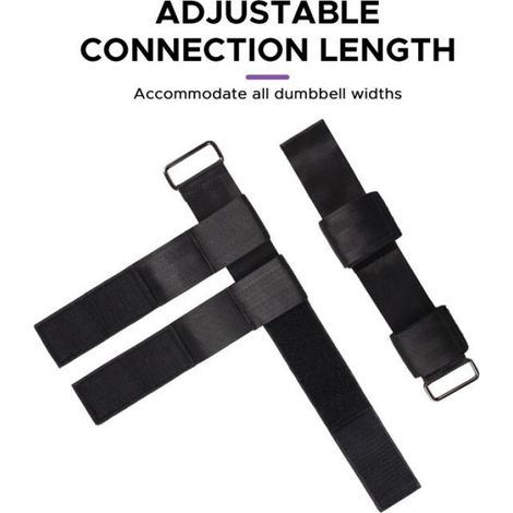 Sangle De Cheville - Pour Entraînement Tibial Et Fessier - Compatible Avec Haltères Standards - Réglable - Noir - 1 Pièce (1/5)