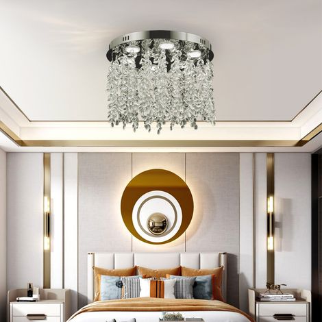 Lustre LED Cristal 22W Lumiere Gradable Cristal Chrome Brillant (1/5)