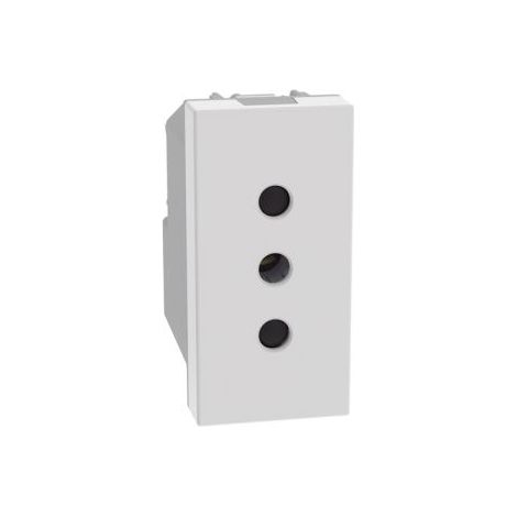 Bticino MatixGo Presa 2P+T 10 A 250Vac Bianco - JW4113