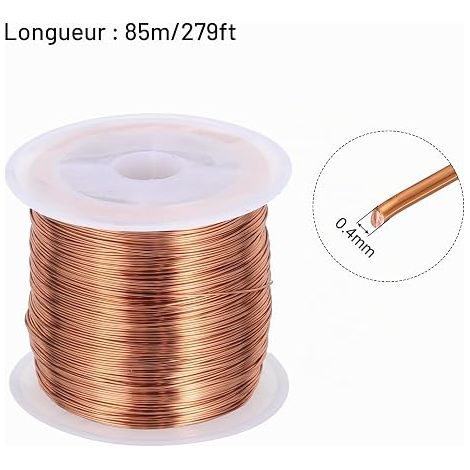 0.4mm Enameled Copper Wire, Enameled Magnetic Coil Wire for Transformers and Inductors (1/4)