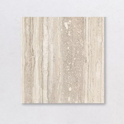 Carrelage Intérieur Effet Pierre de Travertin Contrepasse COCOON TRAVERTINO Beige SG 60x60cm (1/4)