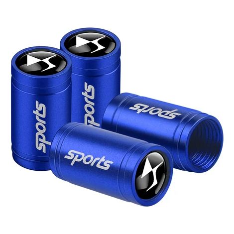 (Pour DS) 4 bouchons de valve de pneu en alliage d'aluminium, accessoires de tuning pour DS3, DS4, DS5, DS5LS et DS7 (1/5)