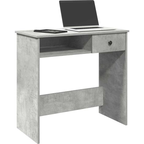 Schreibtisch Betongrau 80x40x75 cm Holzwerkstoff
