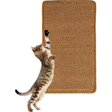 Rascador horizontal para gatos, evita que tu gato arañe el sofá y otros muebles. Ideal para sofás, puertas, camas, mesas y paredes. 30 x 60 cm.