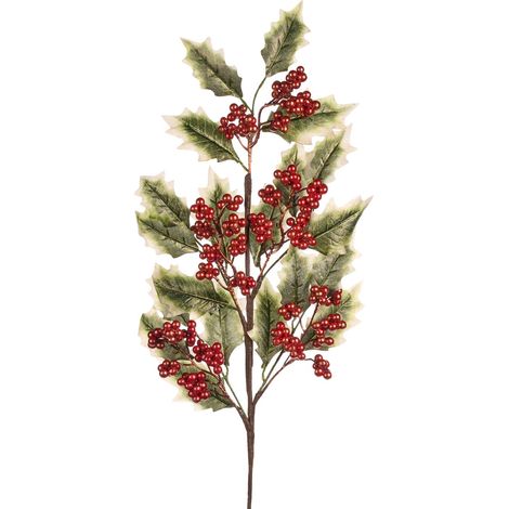 Ramo decorativo color rosso per decorazioni e composizioni di fiori h 76 cm