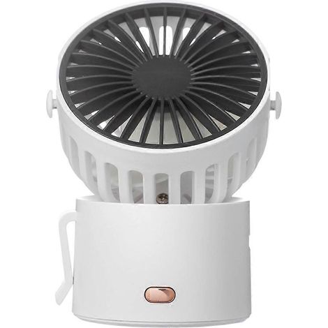 Mini rechargeable ventilateur 1000 mah batterie cou suspendu bureau à clip clothing ceinture refroidissement cold air (1/5)