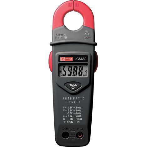 Pince multimètre ICMA9 RS PRO, 600A c.a. ( Prix pour 1 )