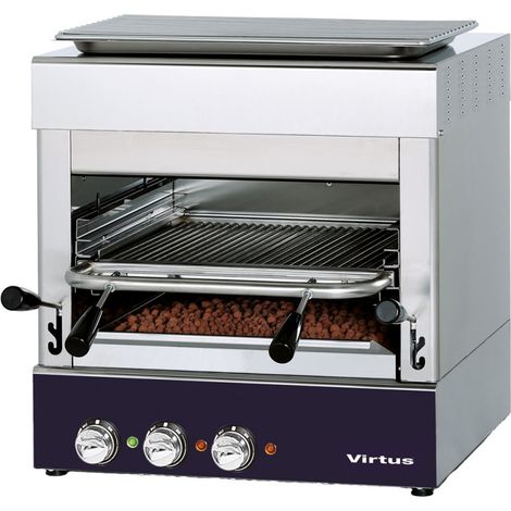 Gril électrique 800°C avec grille de 400x470 mm - VIRTUS