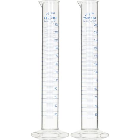Tube à essai RS PRO, PMP, 250ml ( Prix pour Paquet de 2 )