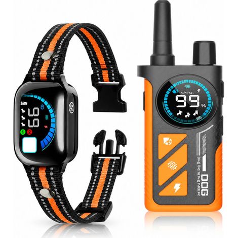 Collier de dressage pour chien écran couleur 3 chiens modes son vibration électrostatique Maison (1/5)
