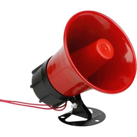 Akustische Sirene, 220 V, 30 W Leistung, 130 Dezibel, große Reichweite, einfache Bedienung, mit Halterung für Heimalarmanlagen