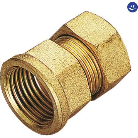 Raccordo diritto femmina con tenuta o-ring per tubo rame modello 1300 1/2 ø12 TIEMME