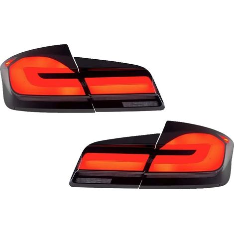 Ensemble de feux arrière, technologie LED, clignotant dynamique, Noir Rouge (1/2)