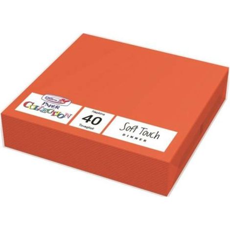 Cf.40 Tovaglioli 38X38 2 Veli Orange 18284 X1