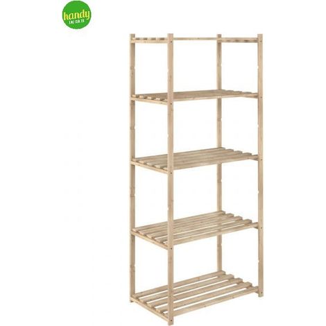 Scaffale Handy 5 ripiani Pino 76x38 h.175
